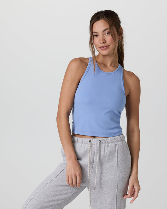 Women Vuori Pose Plyo Tank Women's Bluebell Rib Tank Top