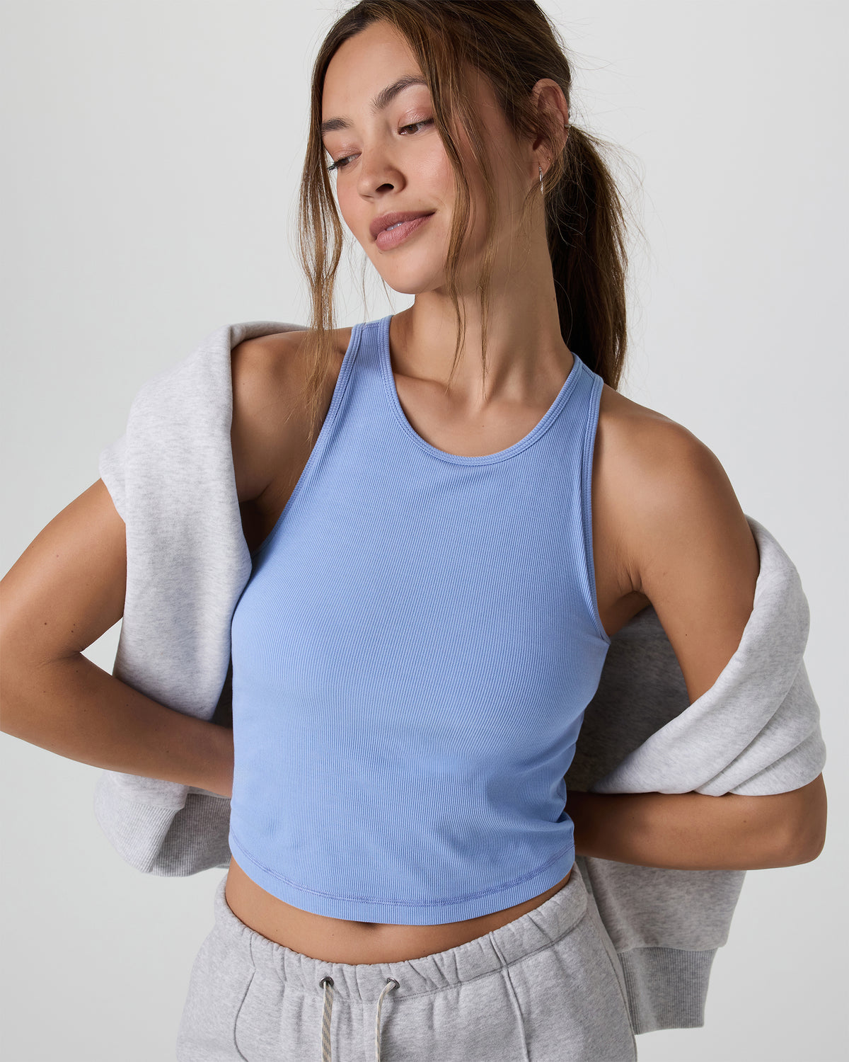 Women Vuori Pose Plyo Tank Women's Bluebell Rib Tank Top