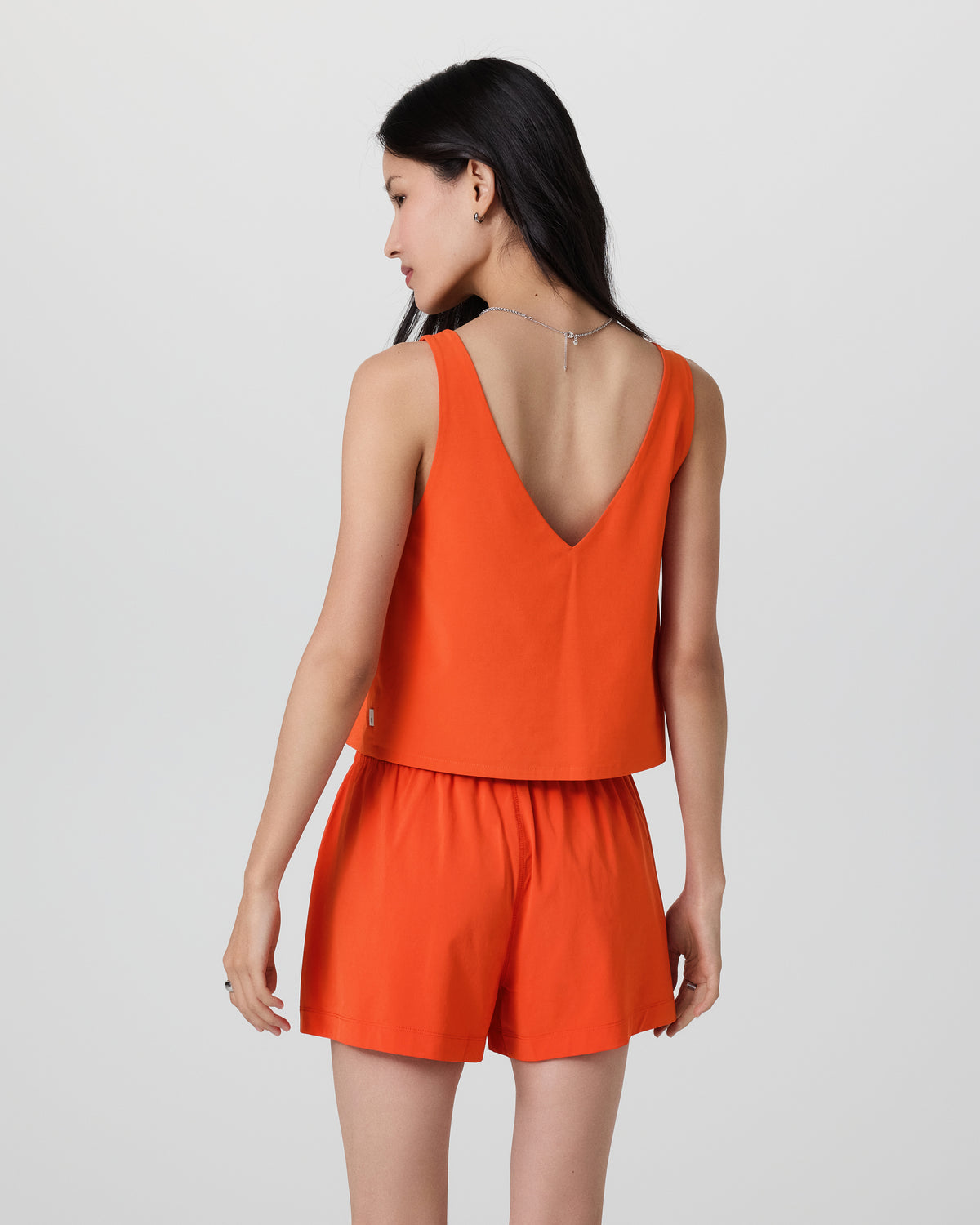 Women Vuori Villa Cropped Tank Bright Poppy