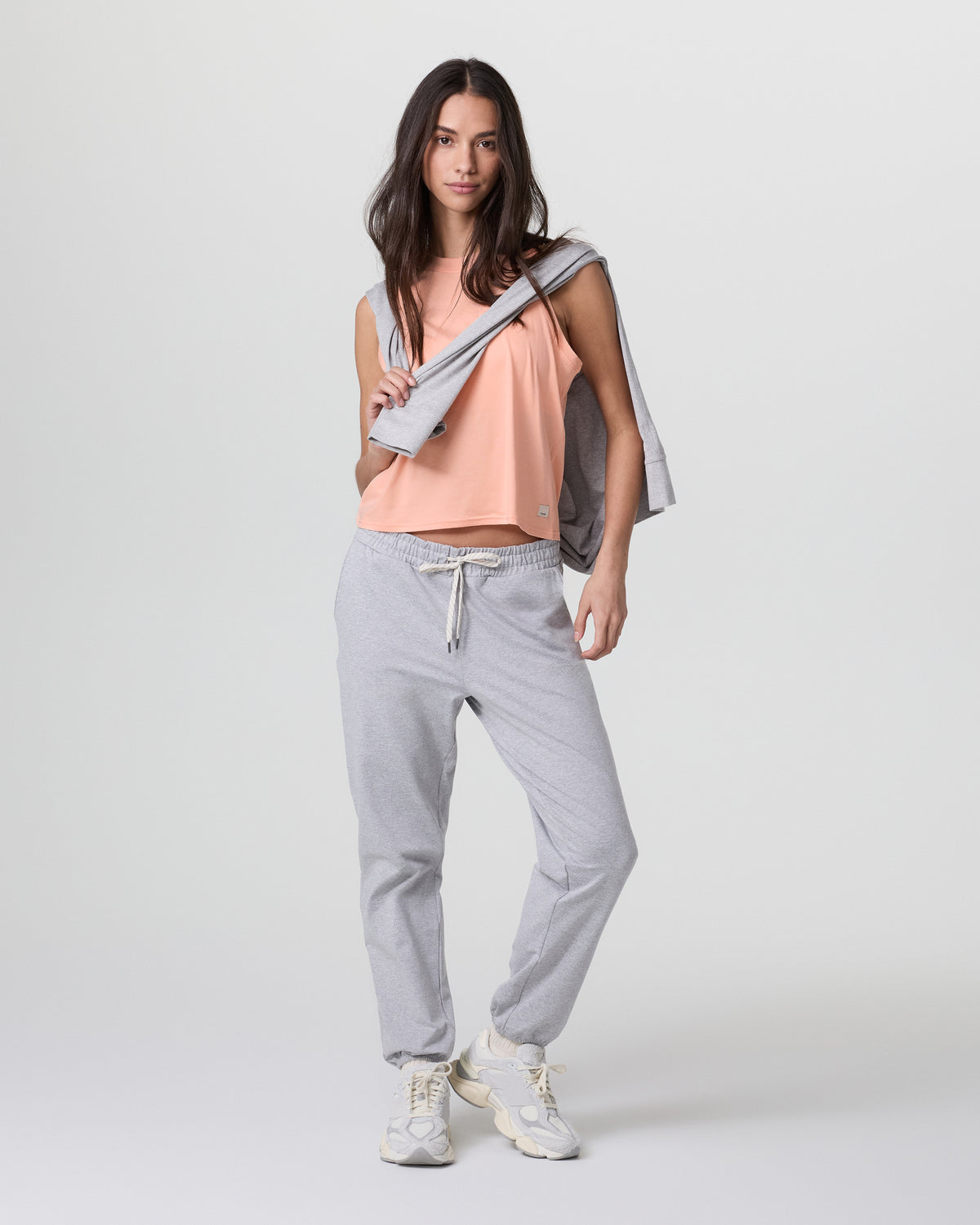 Women Vuori Energy Top Bright Peach Heather