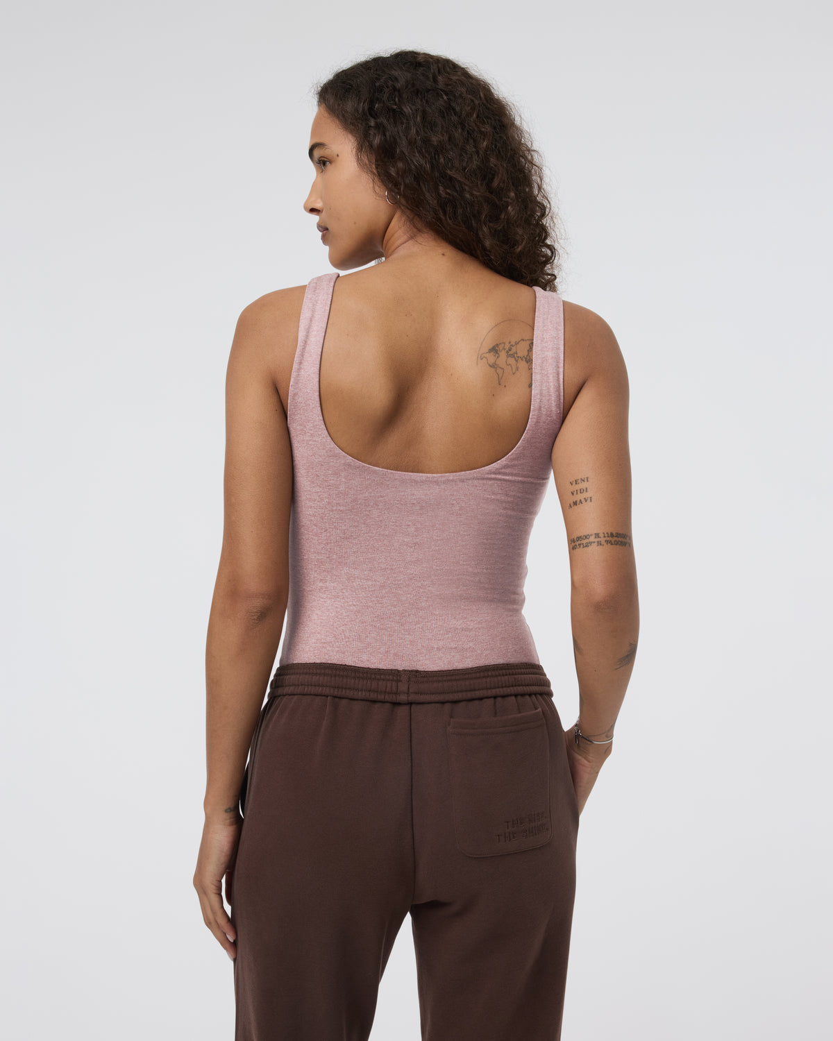 Women Vuori Sleeveless Halo Bodysuit Zion Rose Heather
