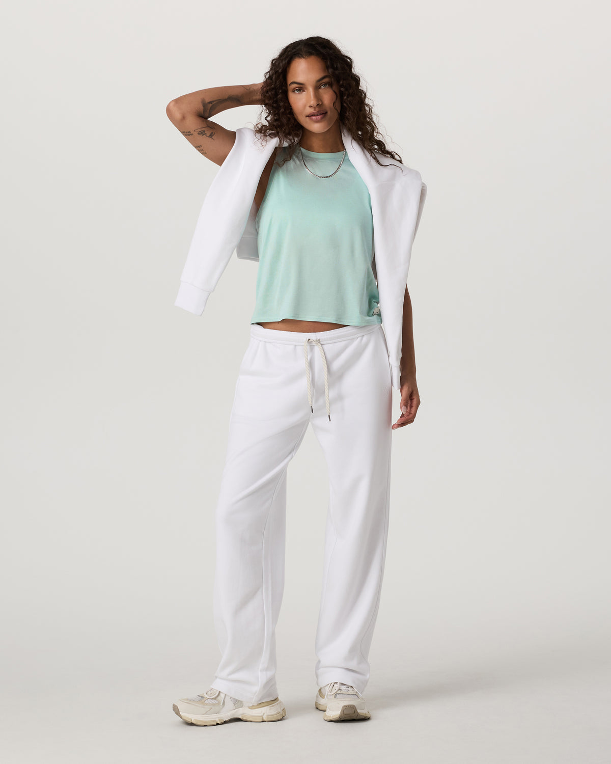Women Vuori Energy Top Women's Spearmint Heather Tank Top