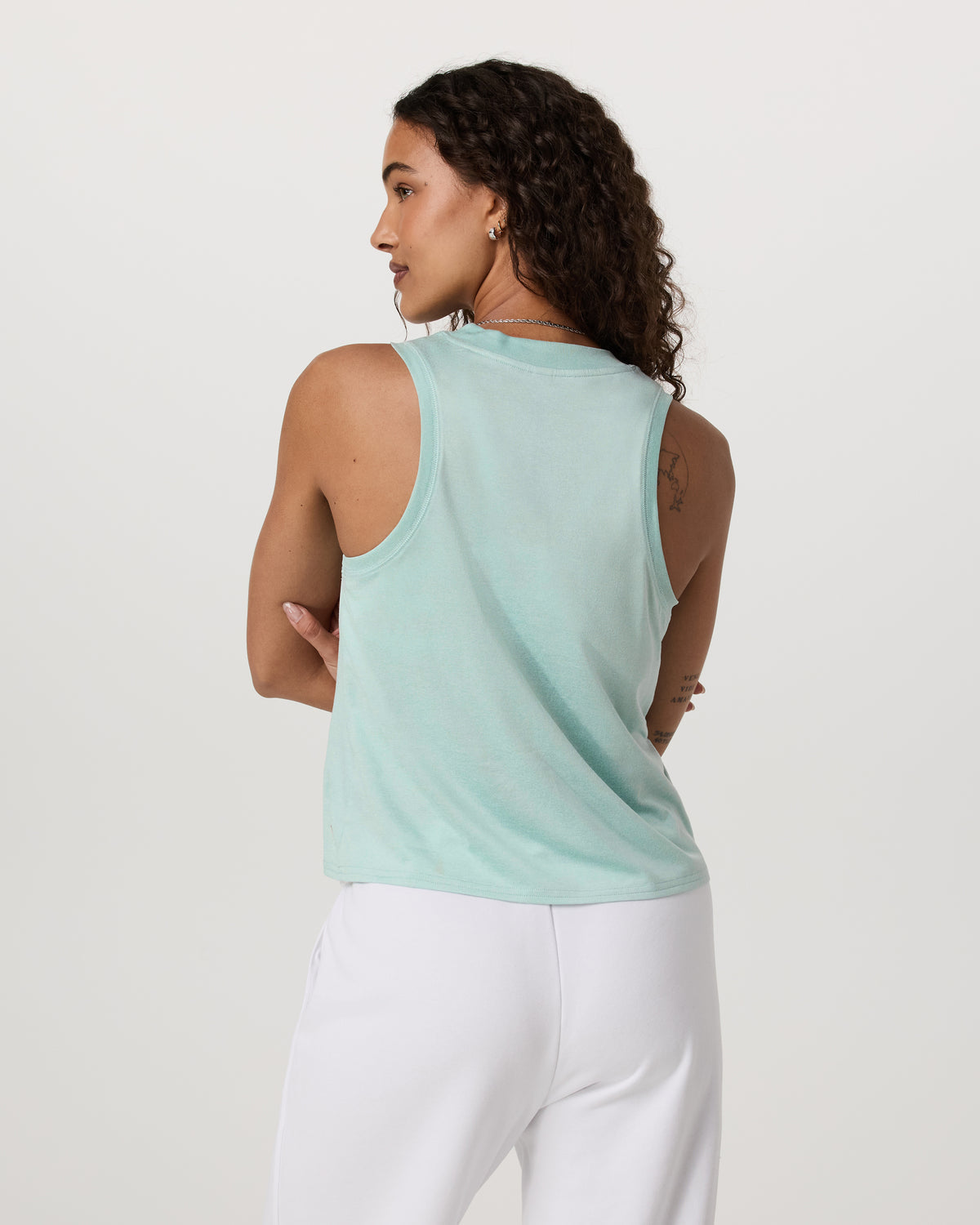 Women Vuori Energy Top Women's Spearmint Heather Tank Top