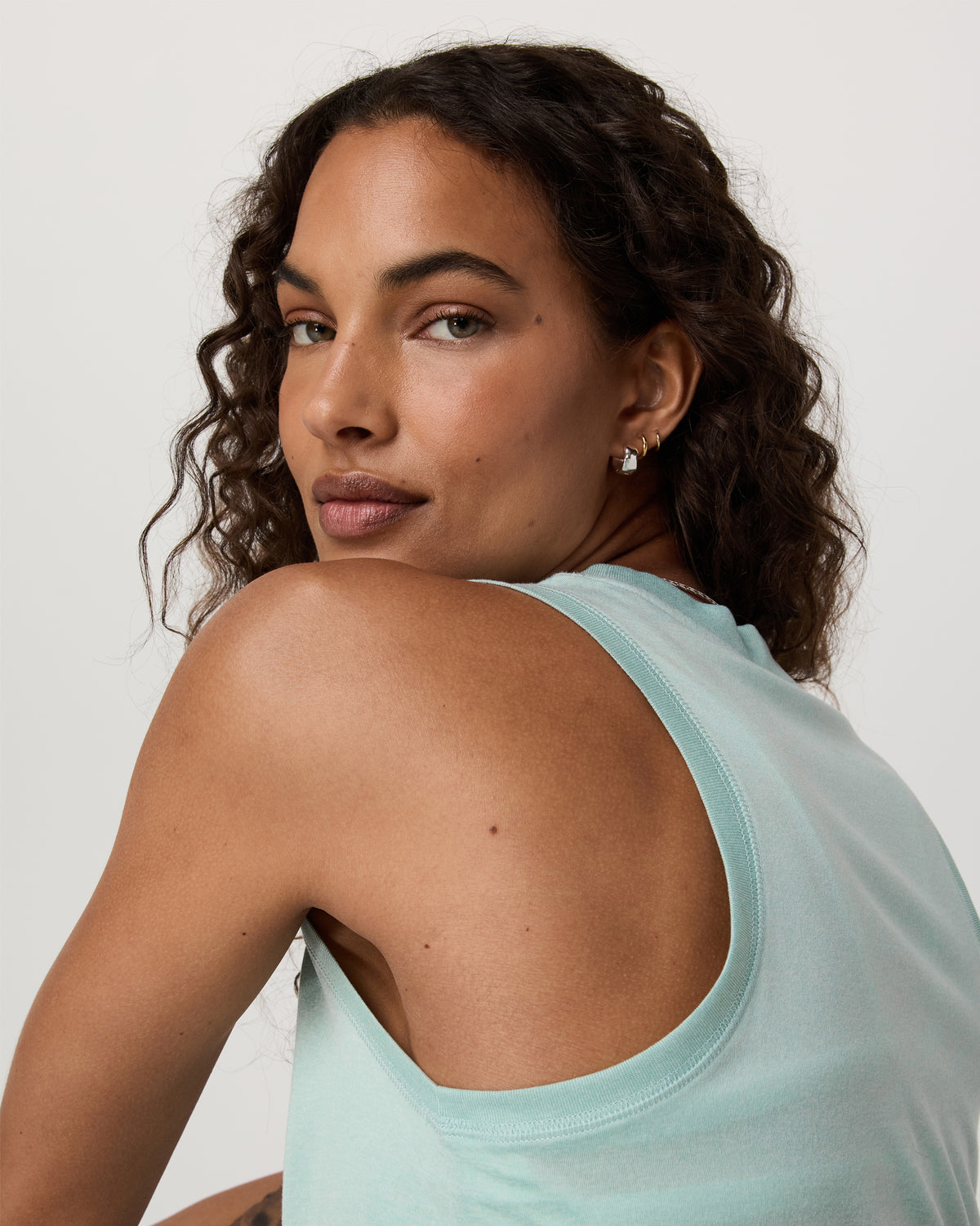 Women Vuori Energy Top Women's Spearmint Heather Tank Top