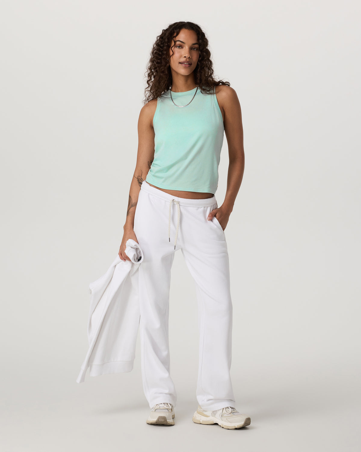 Women Vuori Energy Top Women's Spearmint Heather Tank Top