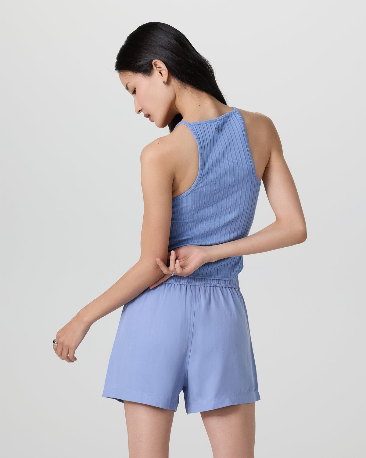 Women Vuori Marina Rib Tank Bluebell
