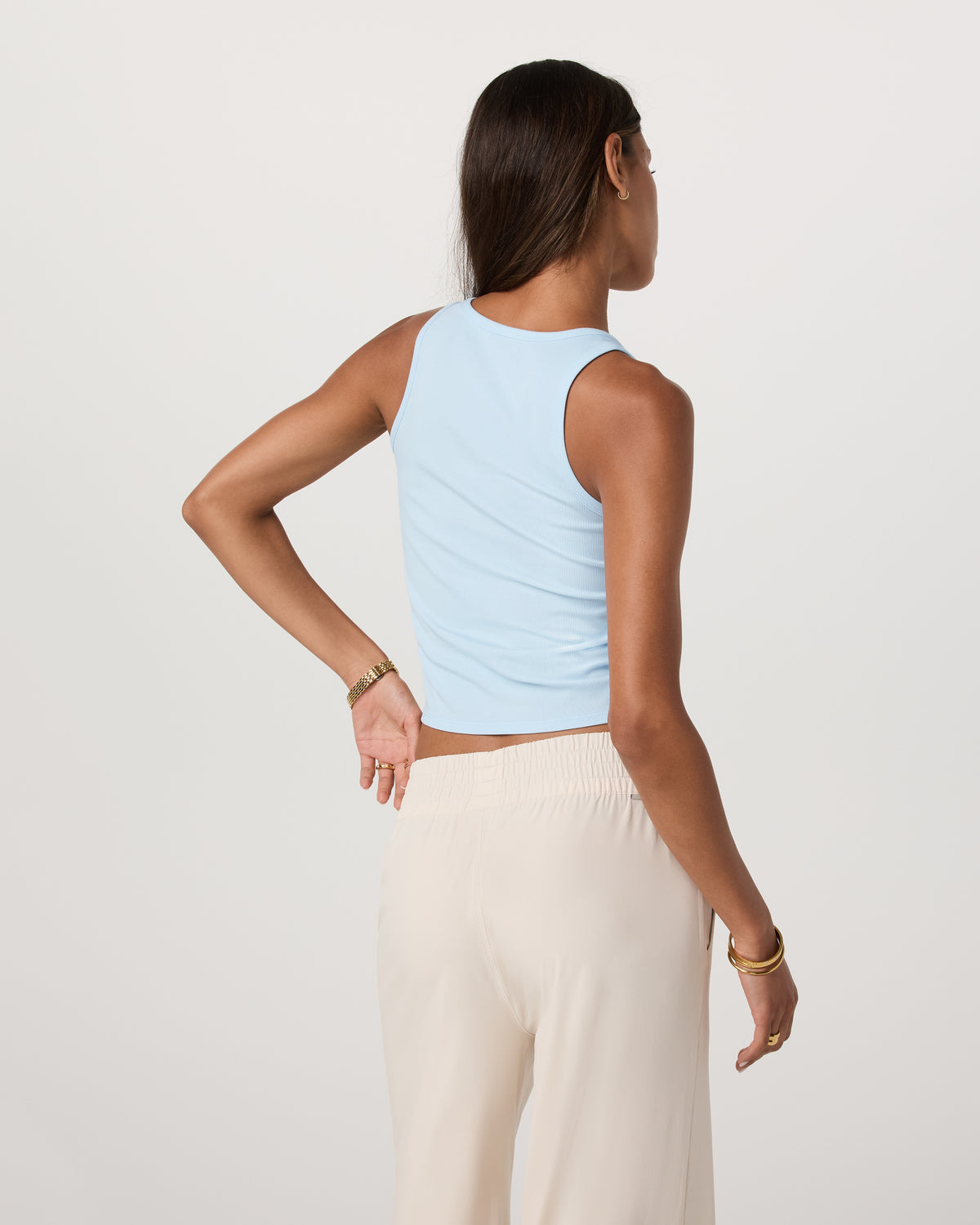 Women Vuori Pose Cardigan Tank Light Mist