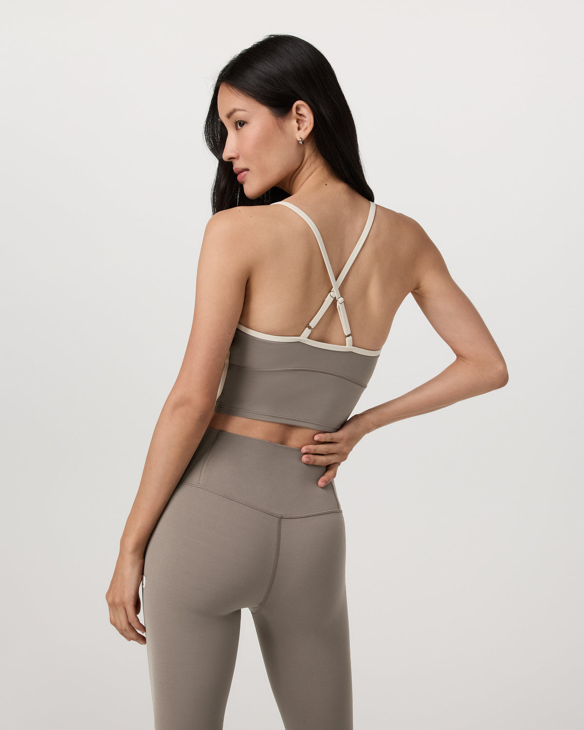 Women Vuori Vuori AllTheFeels™ Corset Tank Women's Smokey Taupe Top