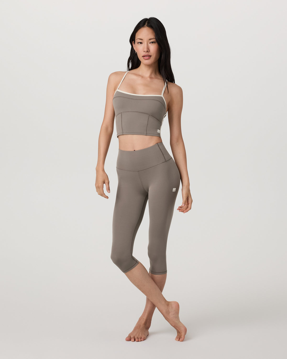 Women Vuori Vuori AllTheFeels™ Corset Tank Women's Smokey Taupe Top