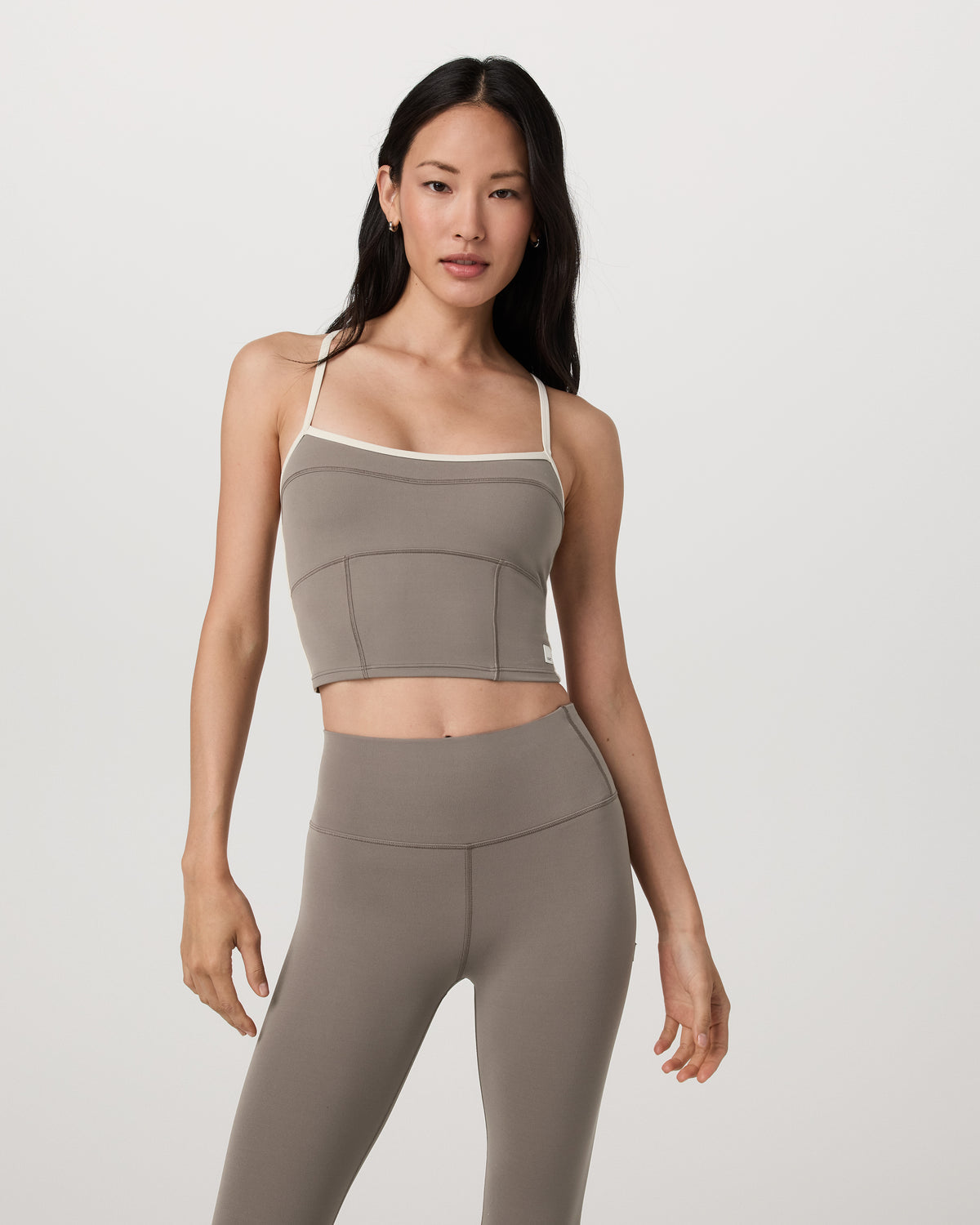 Women Vuori Vuori AllTheFeels™ Corset Tank Women's Smokey Taupe Top