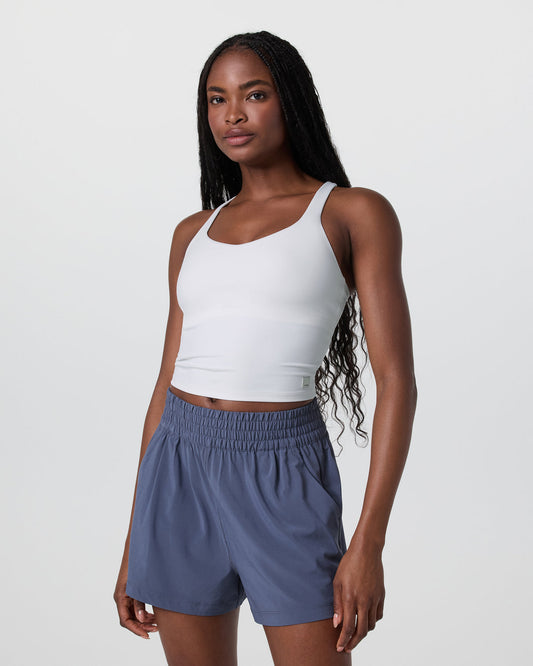 Women Vuori Dynamic Tank White Racerback Tank