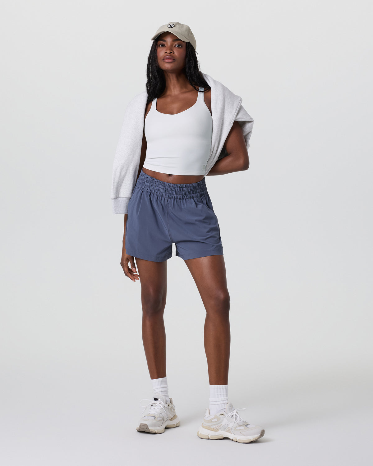 Women Vuori Dynamic Tank White Racerback Tank
