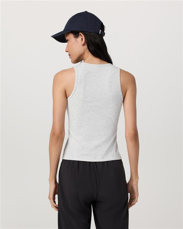 Women Vuori Pose Layering Tank Women's White Heather Grey Tank Top