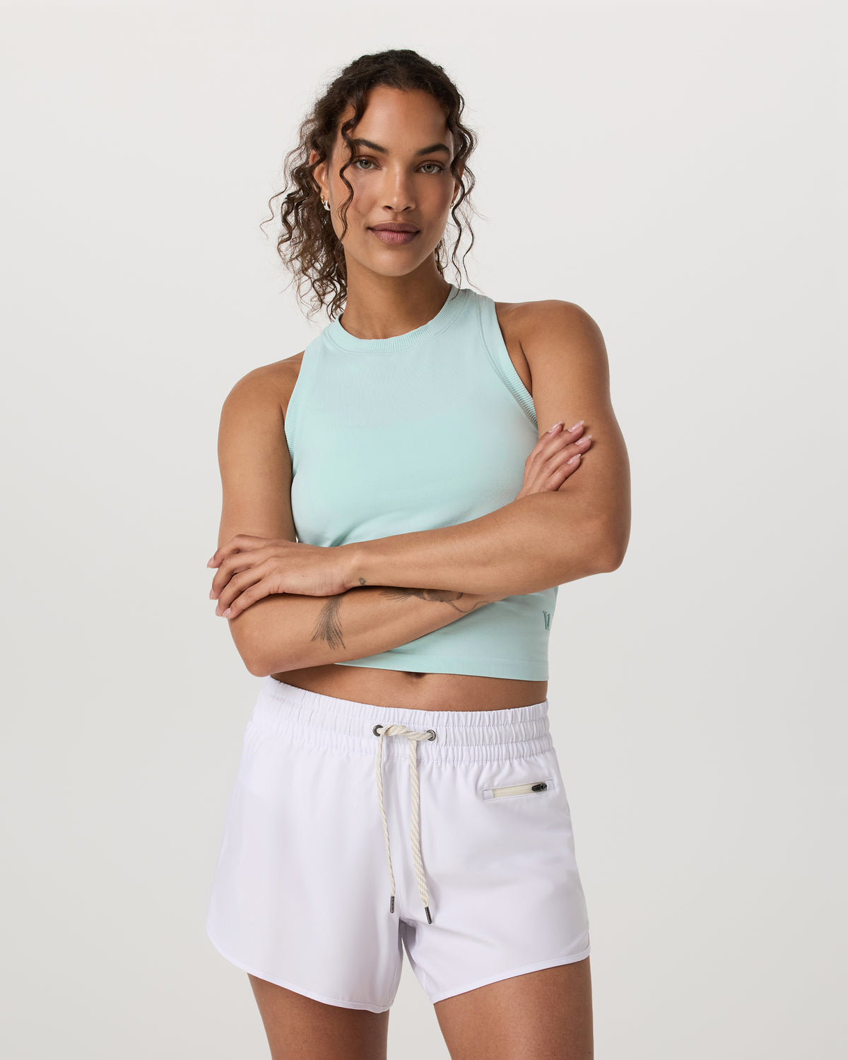Women Vuori Surge Seamless Tank Women's Spearmint Performance Top