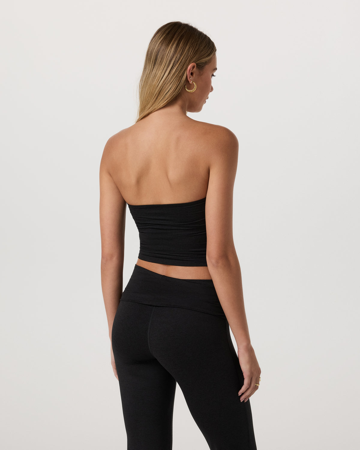 Women Vuori Halo Tube Top Women's Black Heather Tube Top