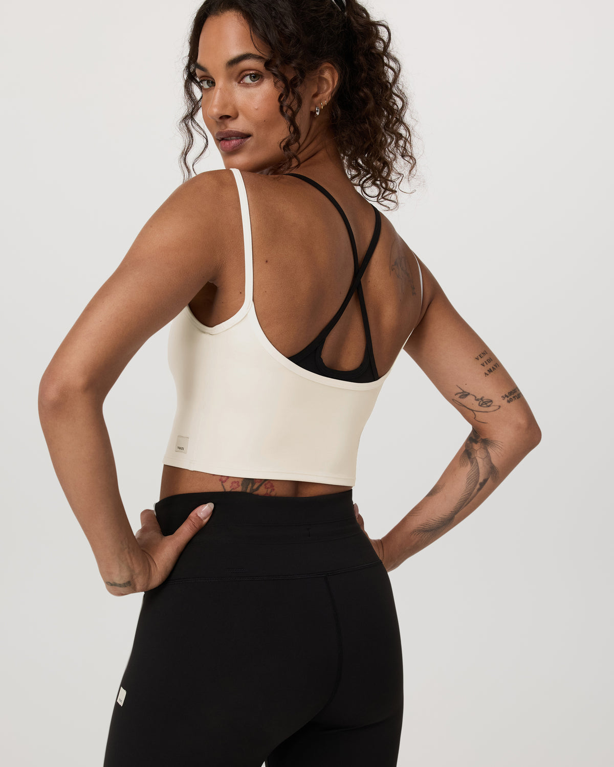Women Vuori Daily Layered Tank Women's Marshmallow Performance Top