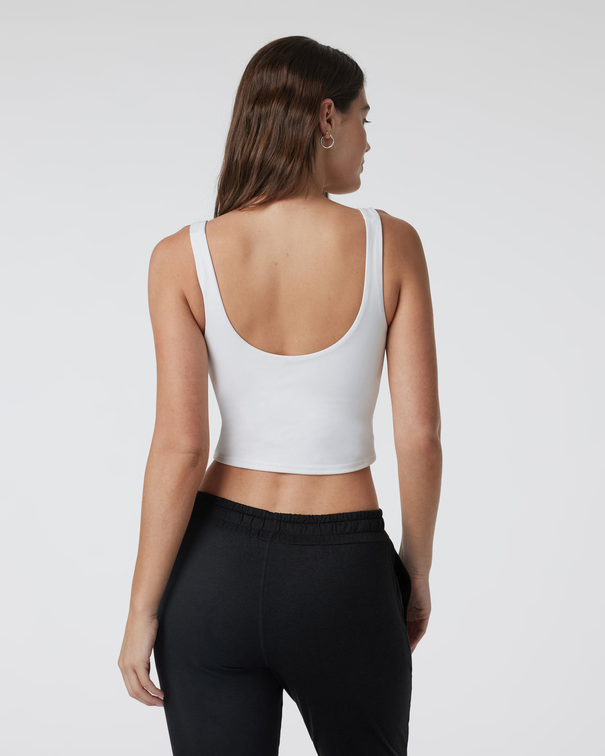 Women Vuori Daily Crop Women's White Crop Tank Top