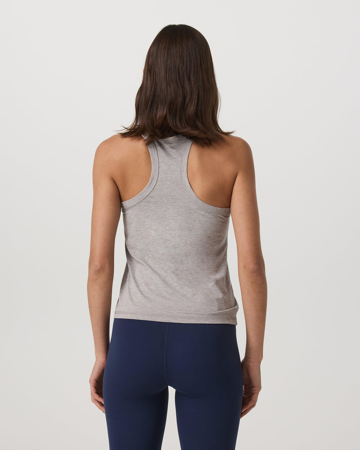 Women Vuori Lux Racerback Tank Women's Light Heather Grey Top