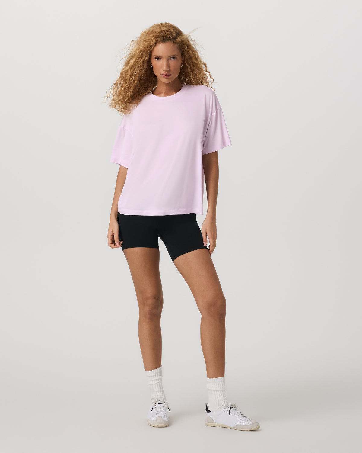 Women|New Vuori Energy Long Tee Women's Lilac Breeze Heather Tee Shirt