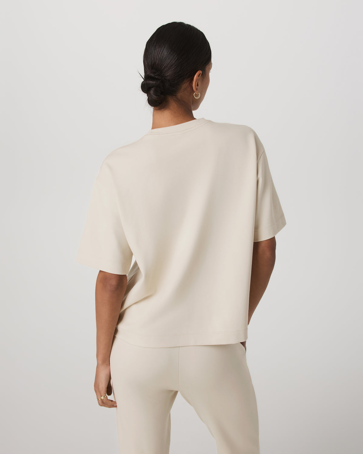 Women|New Vuori Short Sleeve Maven Oversized Tee Women's Bone Tee Shirt