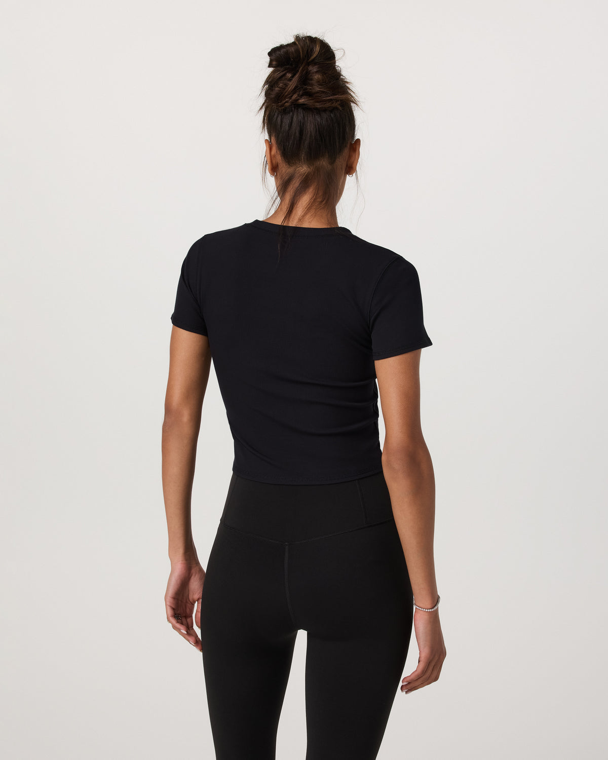 Women Vuori Pose Fitted Tee Women's Black Fitted Shirt