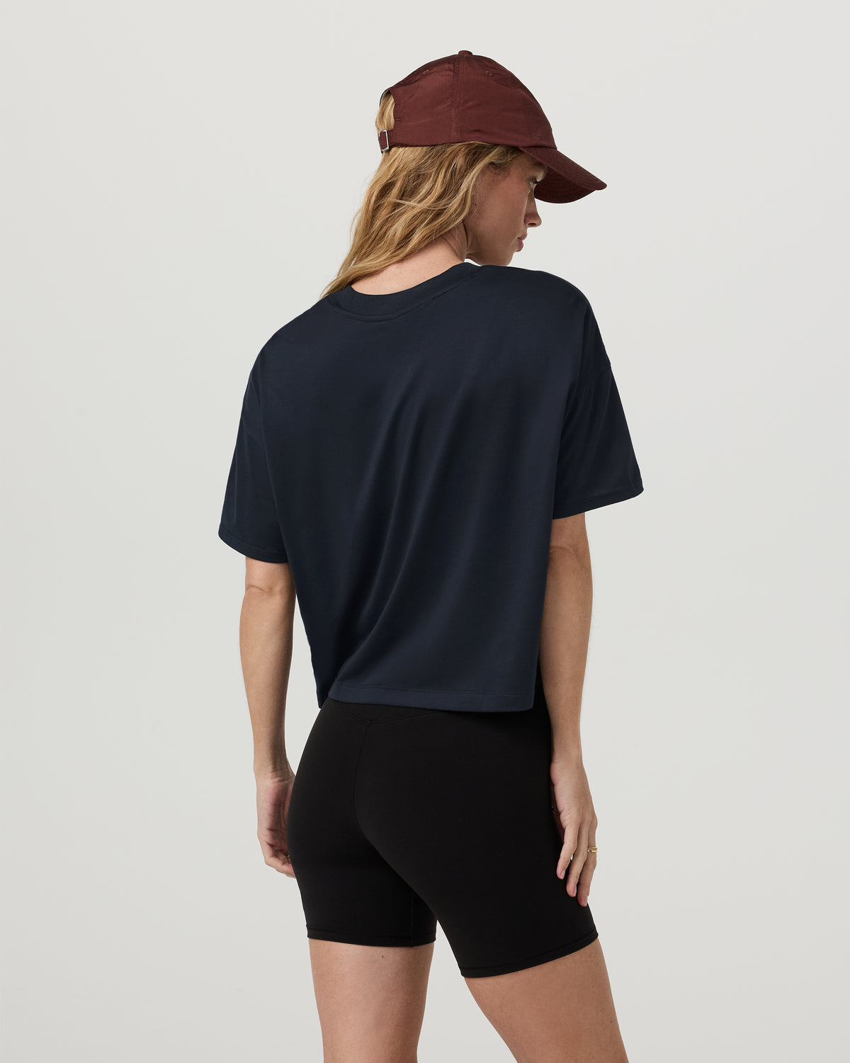 Women Vuori Energy Tee Women's Black Heather Oversized Tee