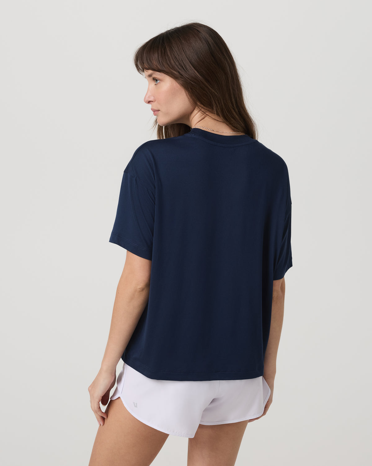 Women|New Vuori Energy Long Tee Women's Blue Coast Fitness Tee Shirt