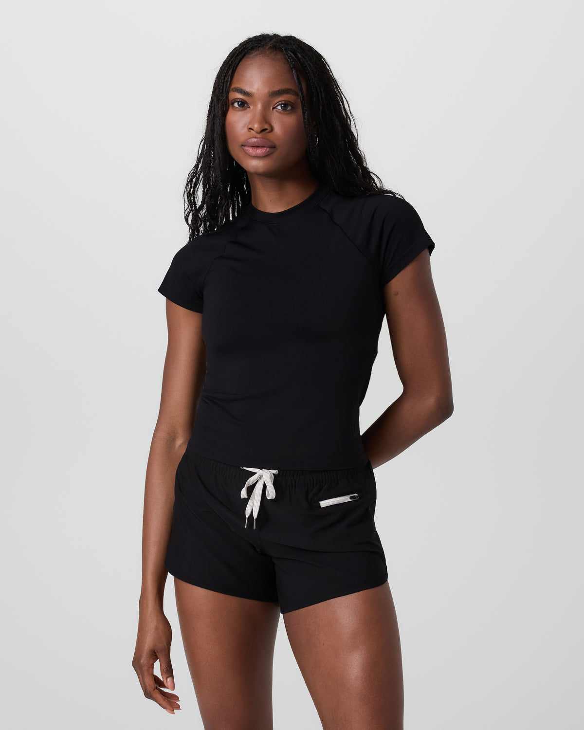 Women Vuori Short Sleeve Seamless Surge Tee Black