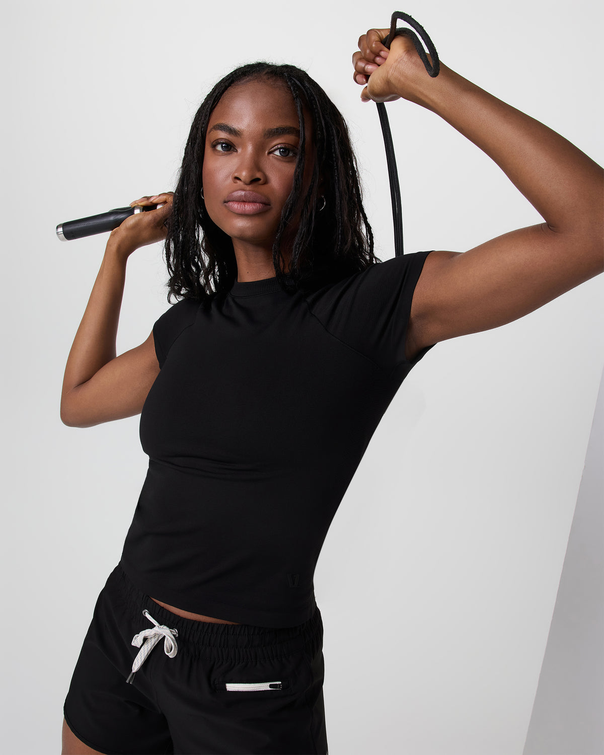 Women Vuori Short Sleeve Seamless Surge Tee Black