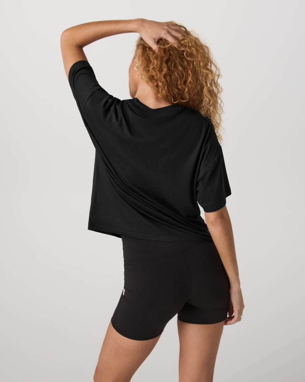 Women|New Vuori Energy Long Tee Women's Black Heather Fitness Tee Shirt