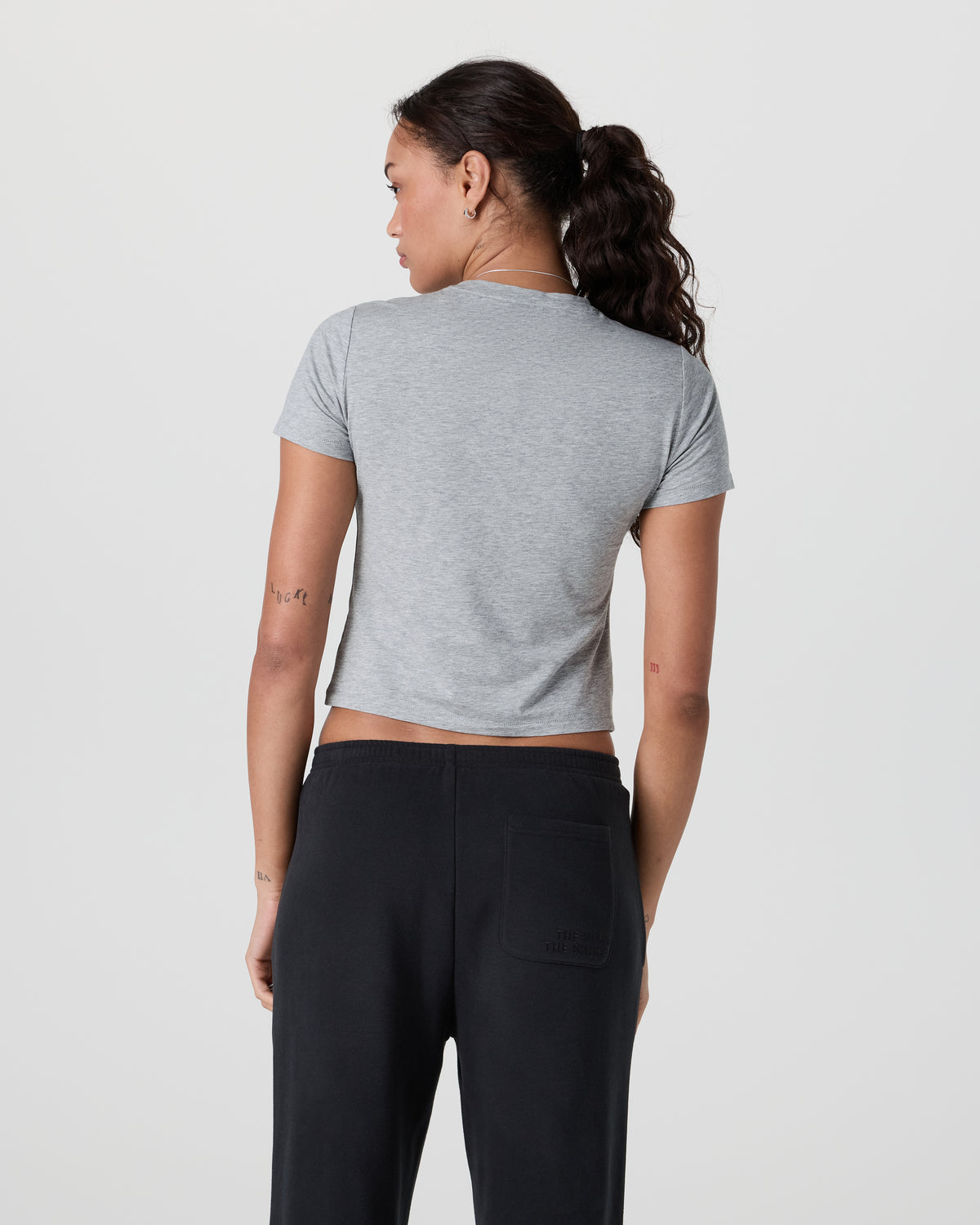 Women Vuori Feather Baby Tee Light Heather Grey