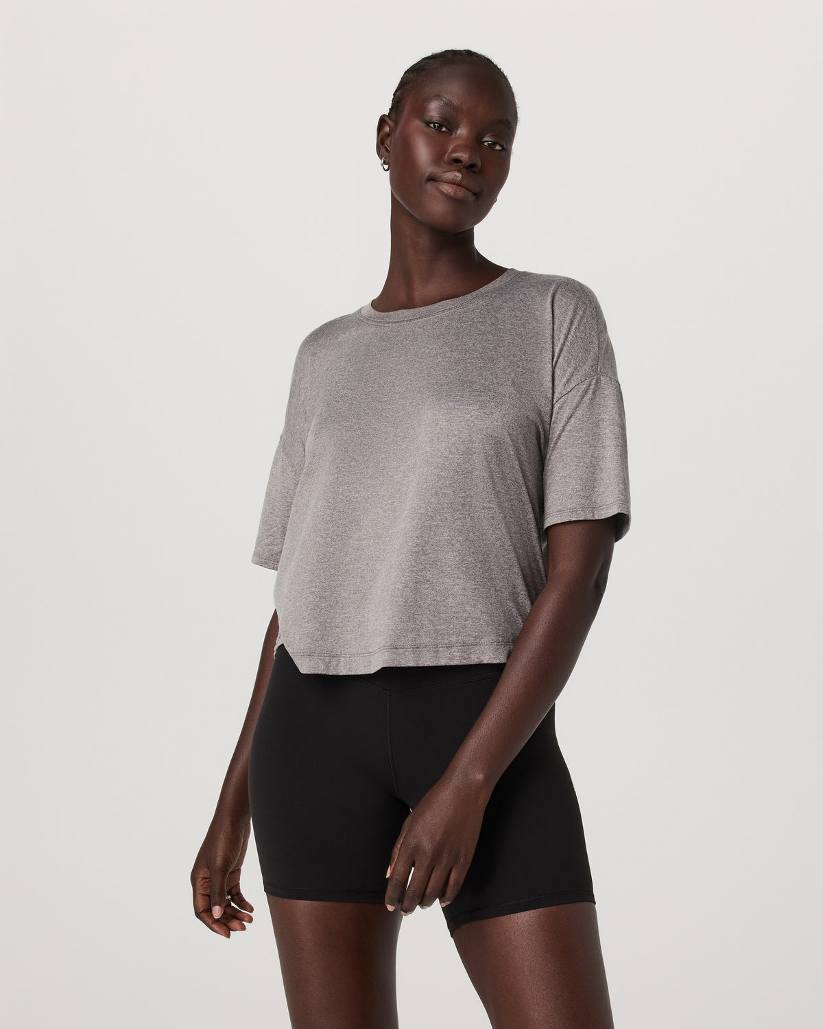Women Vuori Energy Tee Women's Heather Grey Oversized Tee