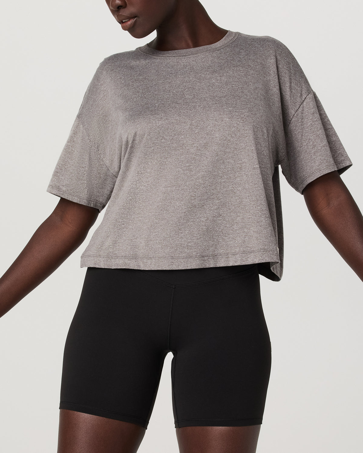 Women Vuori Energy Tee Women's Heather Grey Oversized Tee