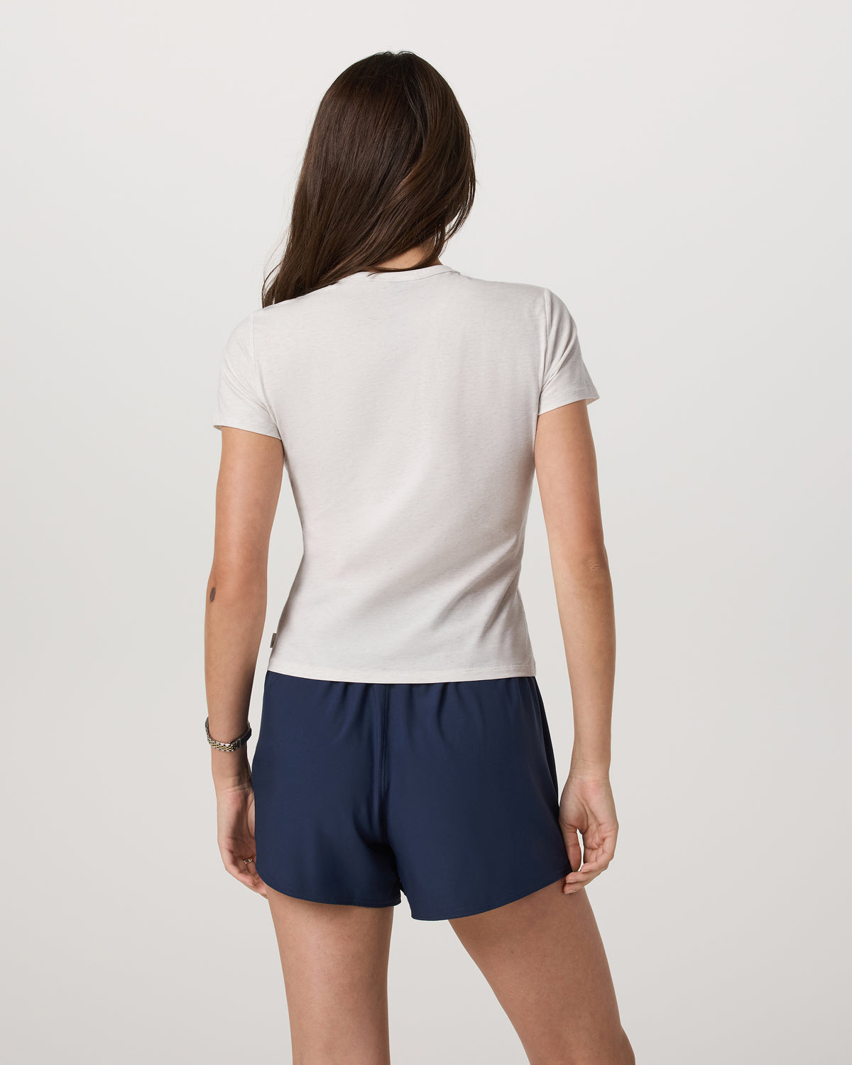 Women Vuori Short Sleeve Feather Classic Tee White Heather T-Shirt