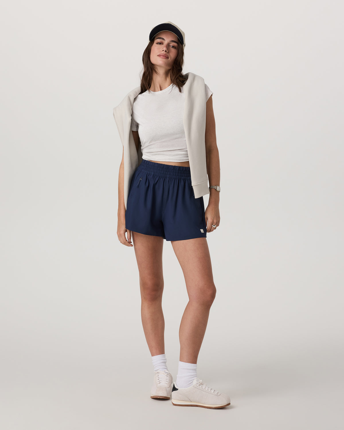 Women Vuori Short Sleeve Feather Classic Tee White Heather T-Shirt