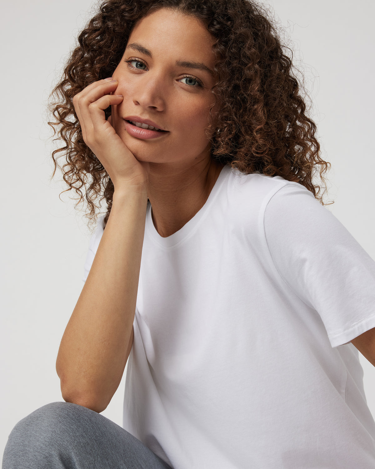 Women Vuori Feather Tee Women's White Lightweight Tee