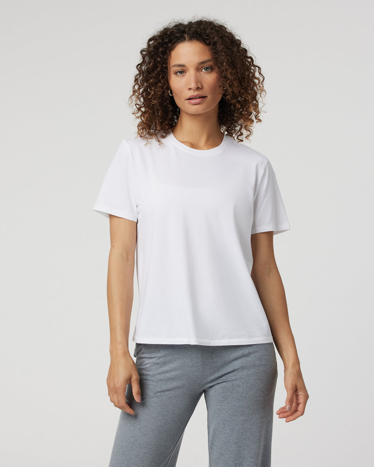 Women Vuori Feather Tee Women's White Lightweight Tee