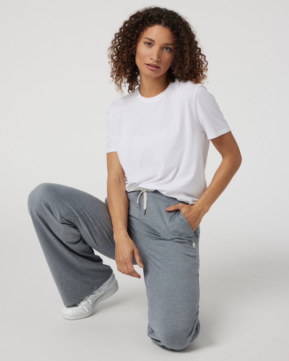 Women Vuori Feather Tee Women's White Lightweight Tee