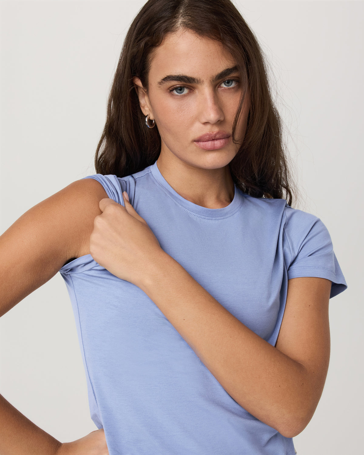 Women Vuori Short Sleeve Feather Baby Tee Women's Bluebell T-Shirt