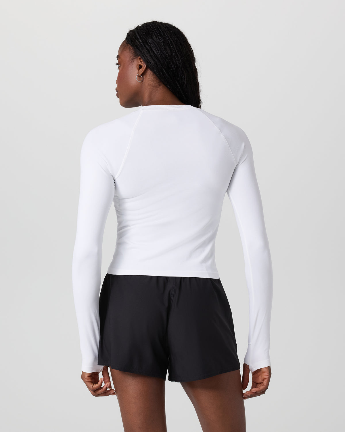 Women Vuori Long Sleeve Seamless Surge Tee White