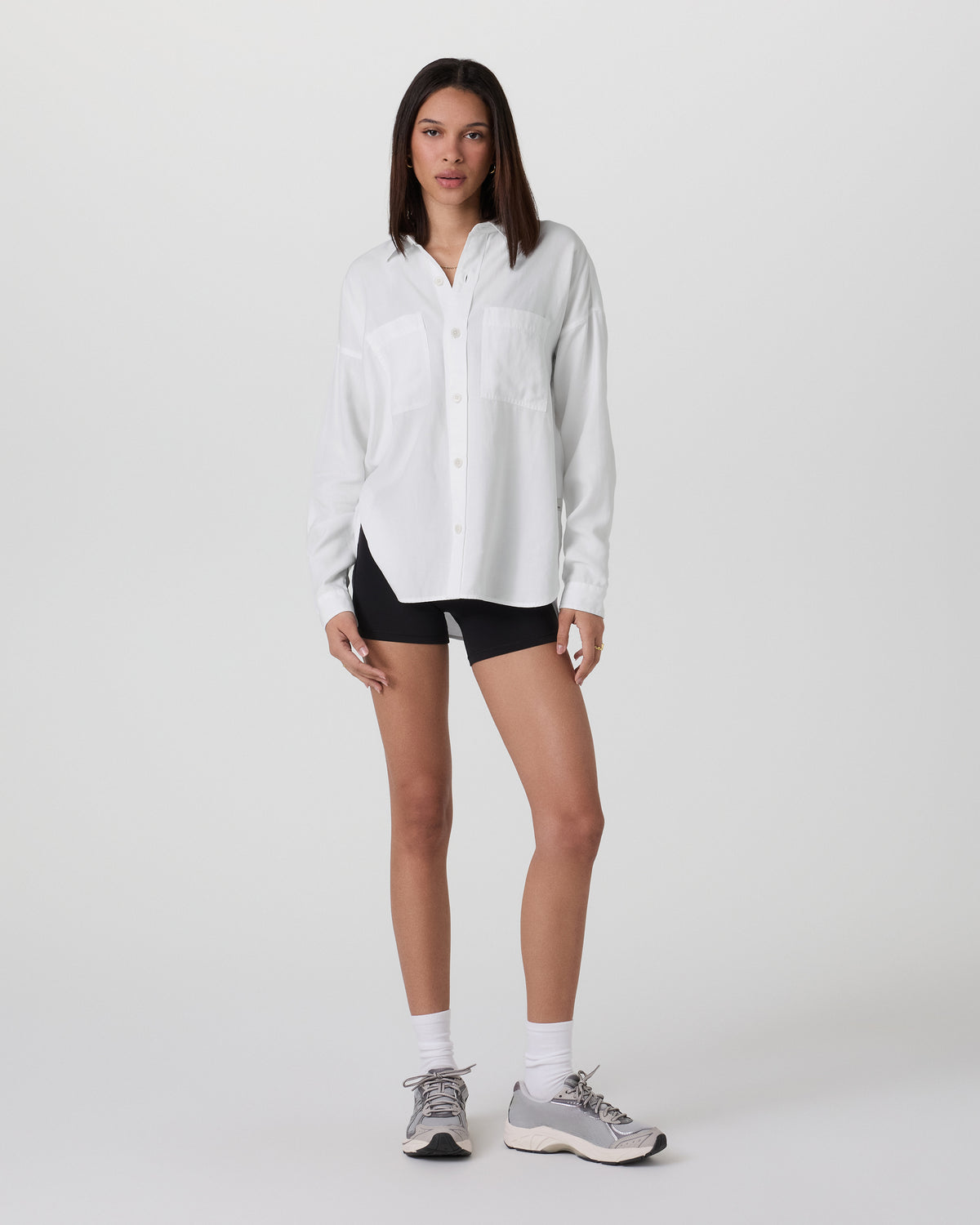 Women Vuori Trestles Twill Button Up White