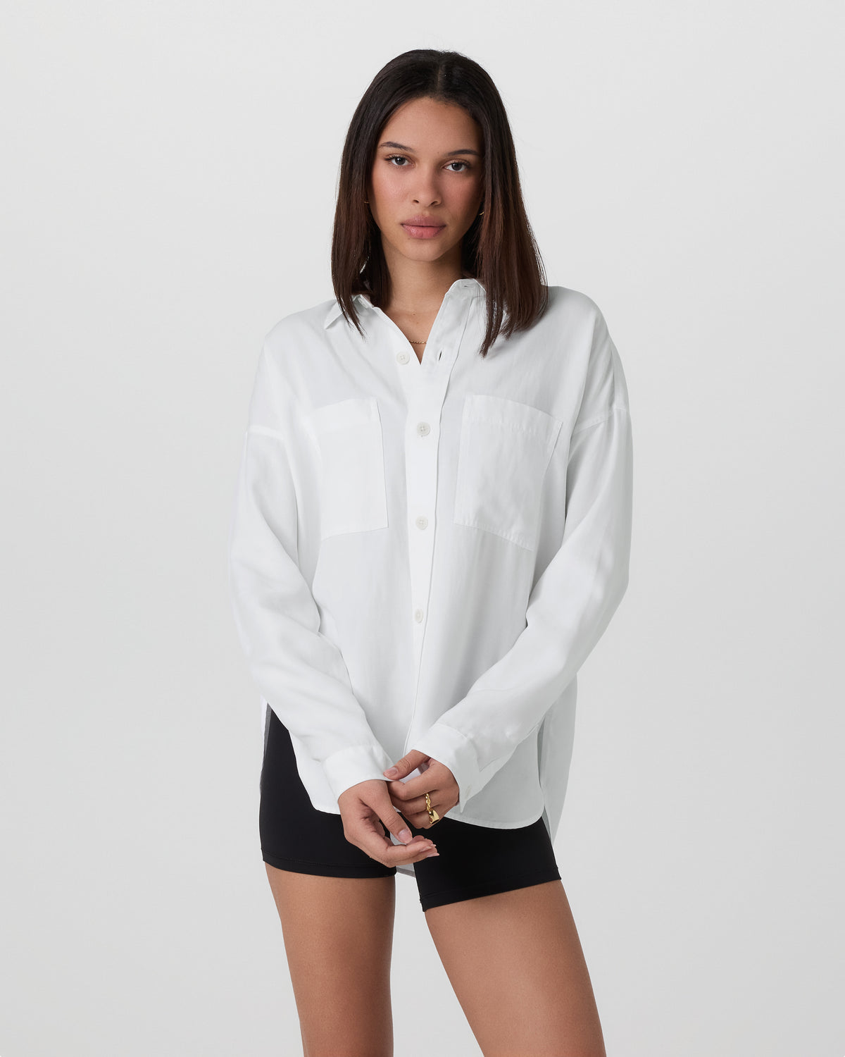 Women Vuori Trestles Twill Button Up White