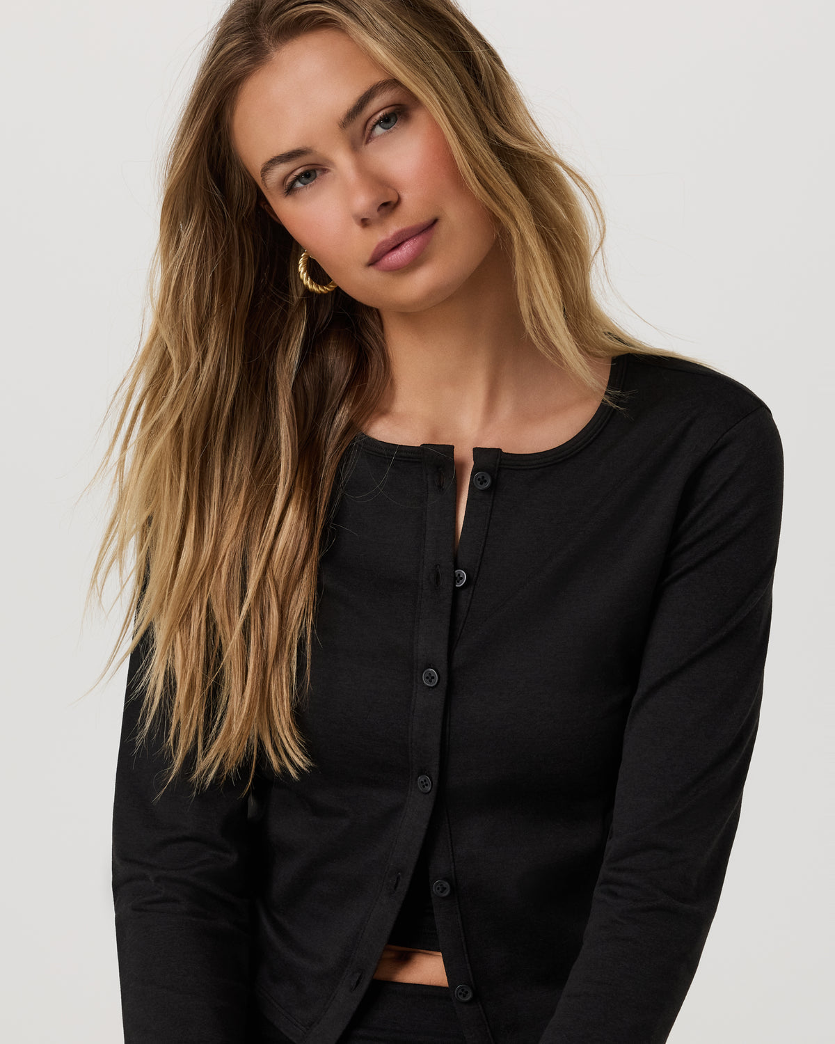 Women Vuori Halo Cardigan 2.0 Black Heather