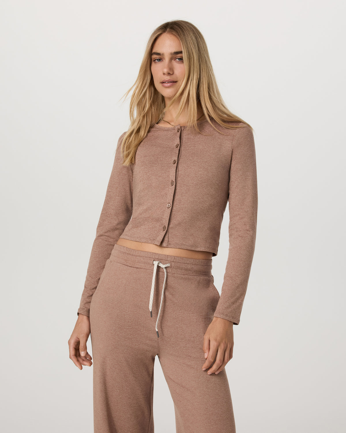 Women Vuori Halo Cardigan 2.0 Women's Nutmeg Heather Cardigan