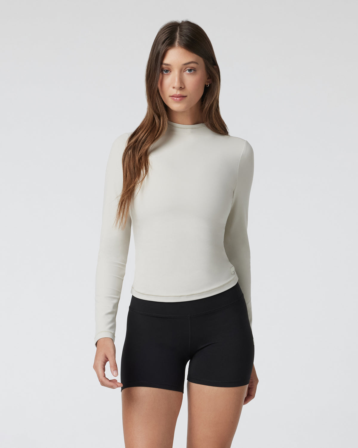 Women Vuori Vuori AllTheFeels Long Sleeve Mock Ecru