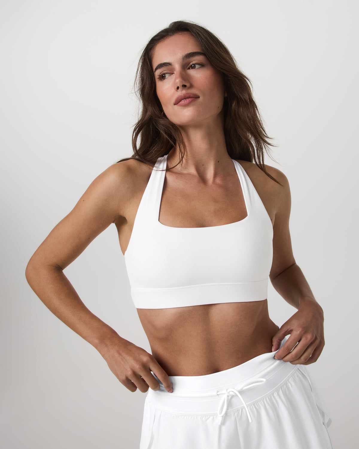 Women|New Vuori Daily Form Bra Women's White Racerback Sports Bra