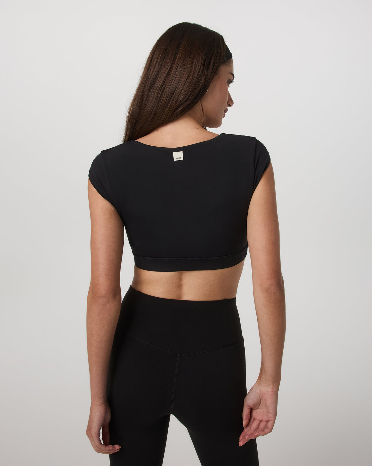 Women|New Vuori Vuori AllTheForm™ Short Sleeve Bra Women's Black Sports Bra