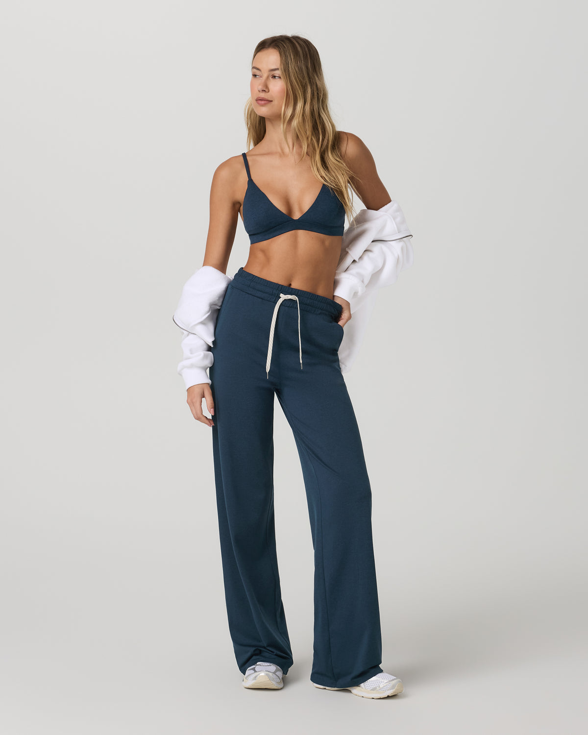 Women|New Vuori Halo Triangle Bra Blue Coast Heather Low-Support Bra