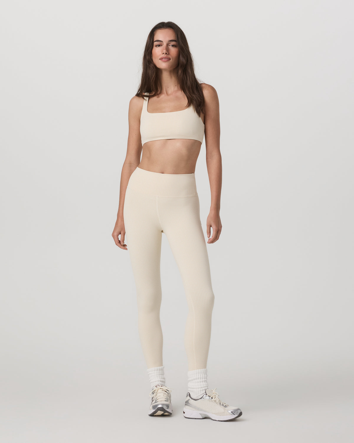 Women|New Vuori Micro Houndstooth Bra Women's Sports Bra in Natural