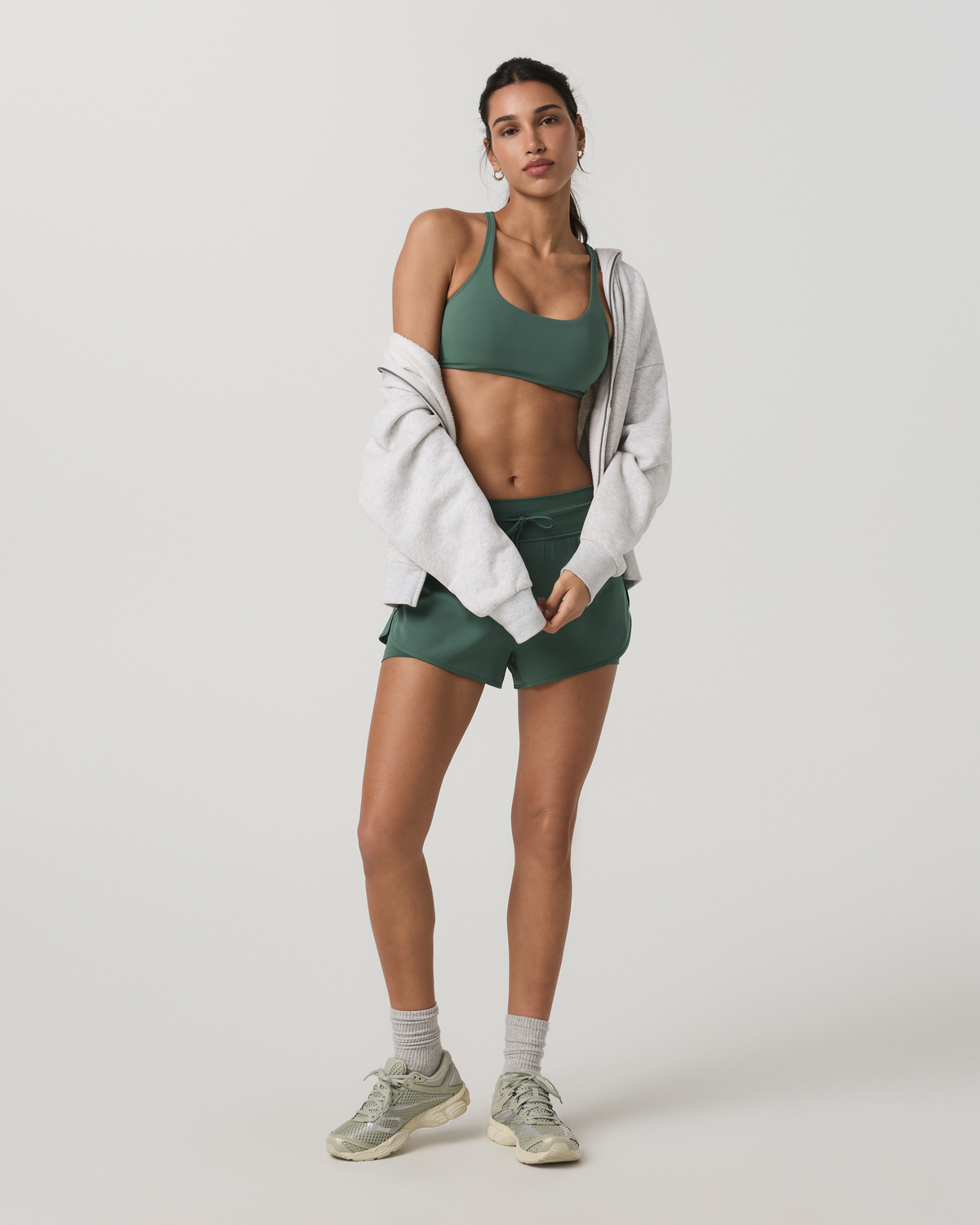 Women|New Vuori Yosemite Bra Women's Agate Green Strappy Sports Bra